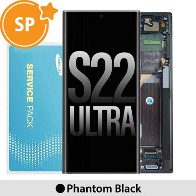 Tecguru_Samsung Galaxy S22 Ultra 5G S908B OLED Screen Replacement Digitizer GH82-27488A (Service Pack)-Phantom Black Tecguru_Samsung Galaxy S22 Ultra 5G S908B OLED Screen Replacement Digitizer GH82-27488A (Service Pack)-Phantom Black